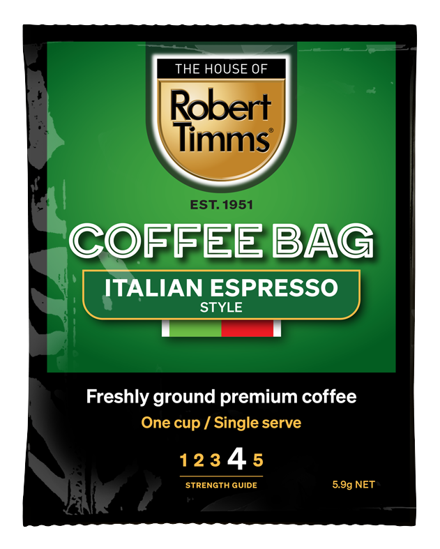 Robert Timms Italian Espresso Coffee Bags 100