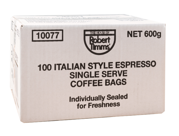 Robert Timms Italian Espresso Coffee Bags 100
