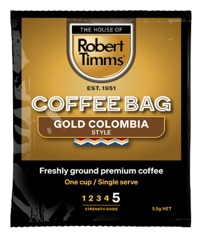 Robert Timms Gold Colombia Coffee x 100 Bags