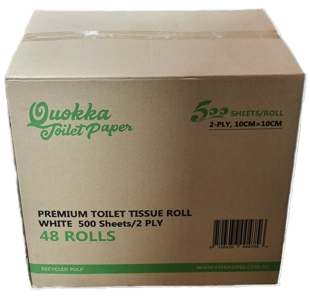 Toilet Paper 2 ply 500 sheets x 48 Rolls