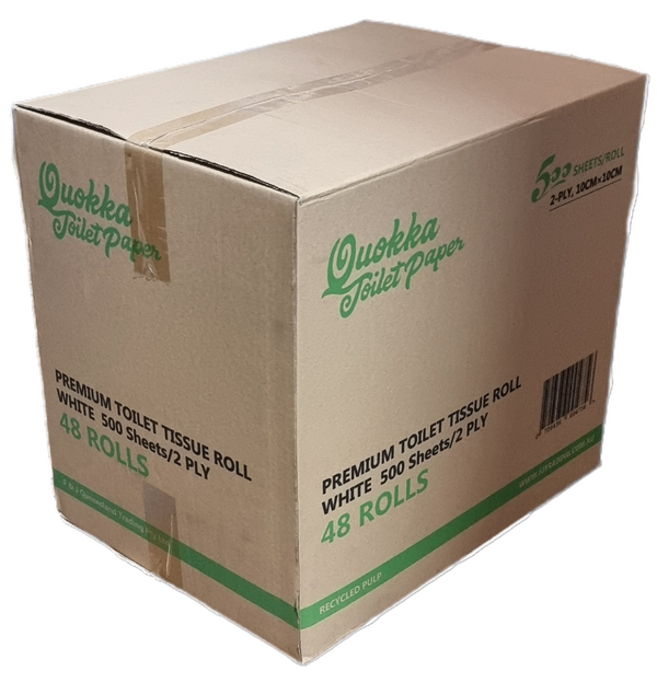 Toilet Paper 2 ply 500 sheets x 48 Rolls
