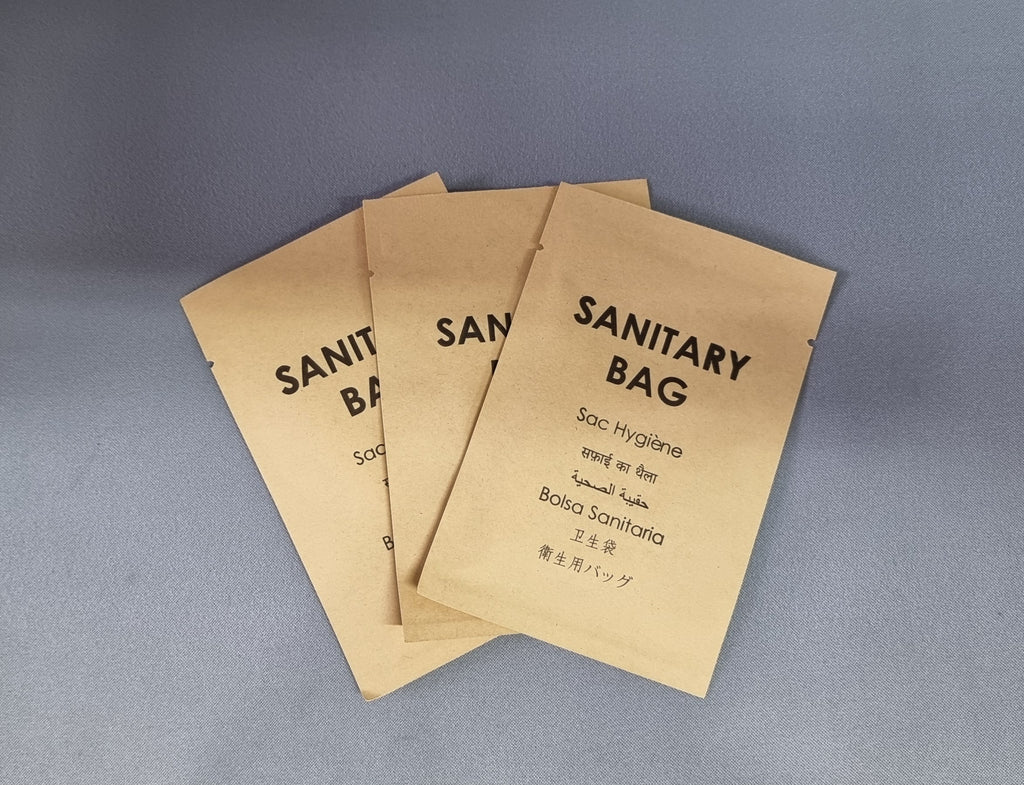 Eco Kraft Sanitary Bag x 250