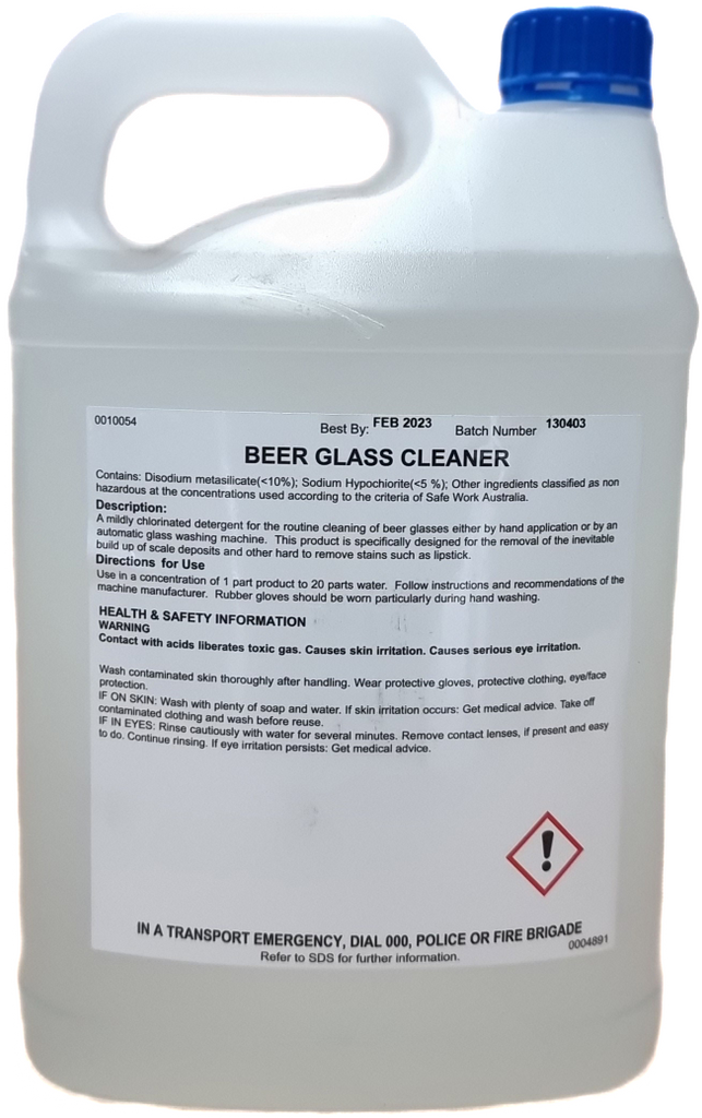 Beer Glass Wash Concentrate