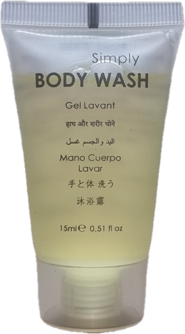 Hotel Mini Body Wash Tube 15mL