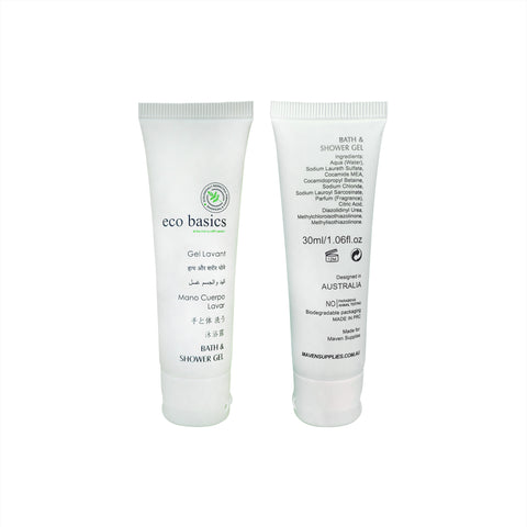 ECO Body Wash / Shower Gel Tube 30mL x 300