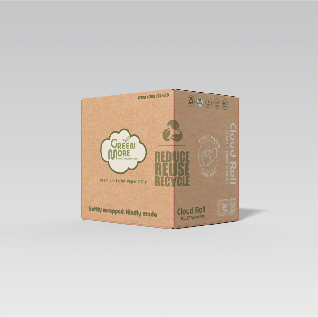 Toilet Paper 2 ply 400 sheet (x48 Rolls) Premium