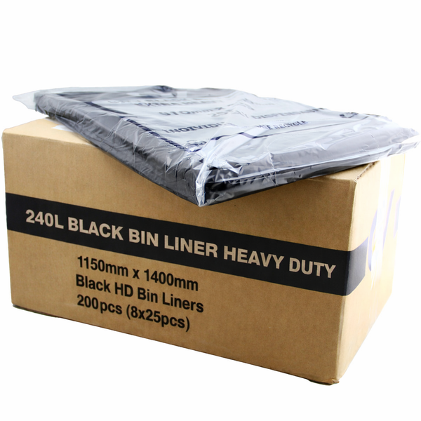 Heavy Duty 240L Wheelie Bin Liners