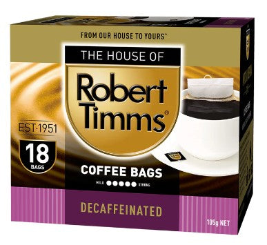 Robert Timms Decaffeinated Coffee Bags x 72