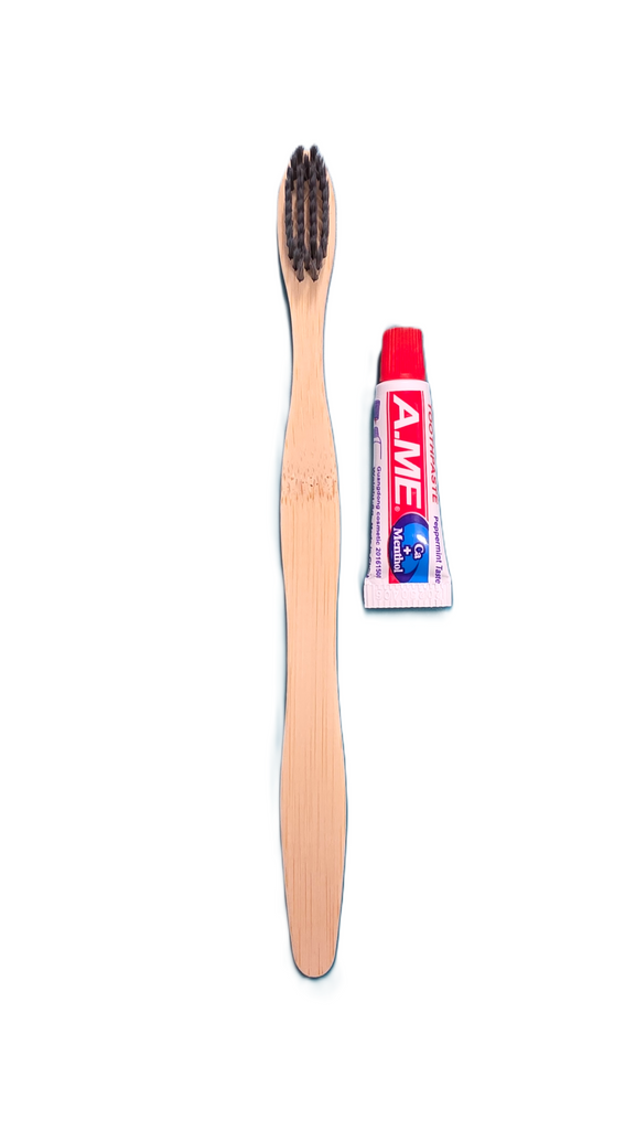 Eco Kraft Bamboo toothbrush & paste