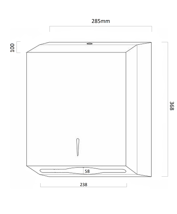 Paper Hand Towel Dispenser - Ultraslim Stainless
