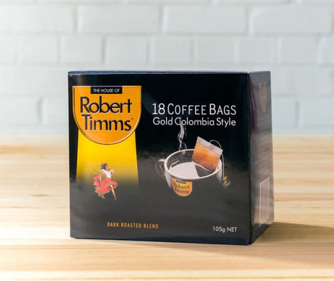 Robert Timms Gold Colombia Coffee Bags