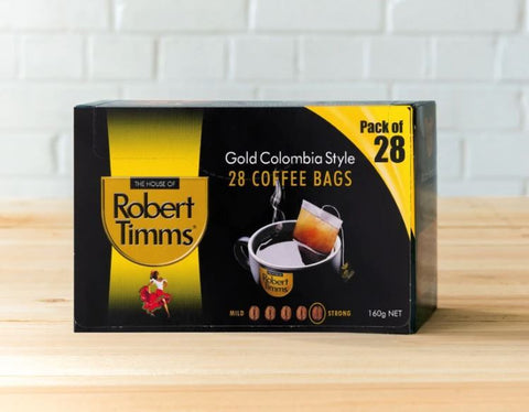 Robert Timms Gold Colombia Coffee Bags