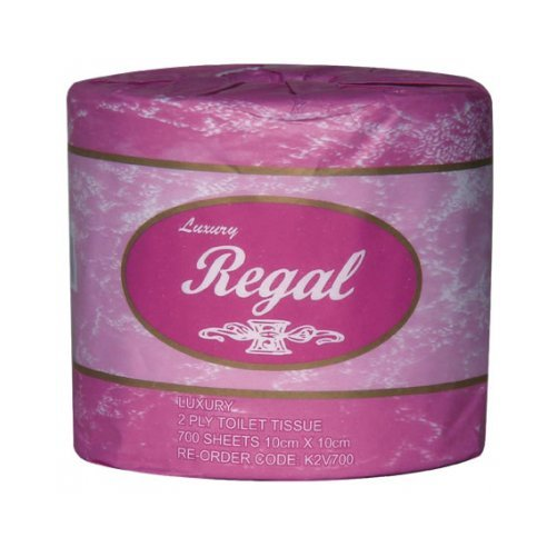 Toilet Paper 2 ply 400 sheet (x48 Rolls) Regal