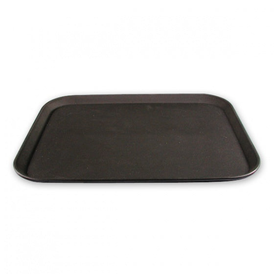 Rectangular Non Slip Bar Tray Black 40 x 55cm