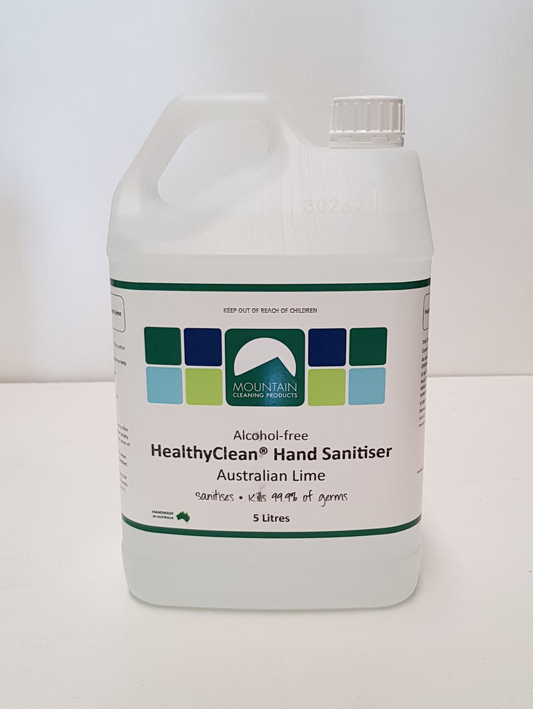Healthy Clean LIME & FRAGRANCE FREE Waterless Hand Sanitiser RUB 5L / 20L