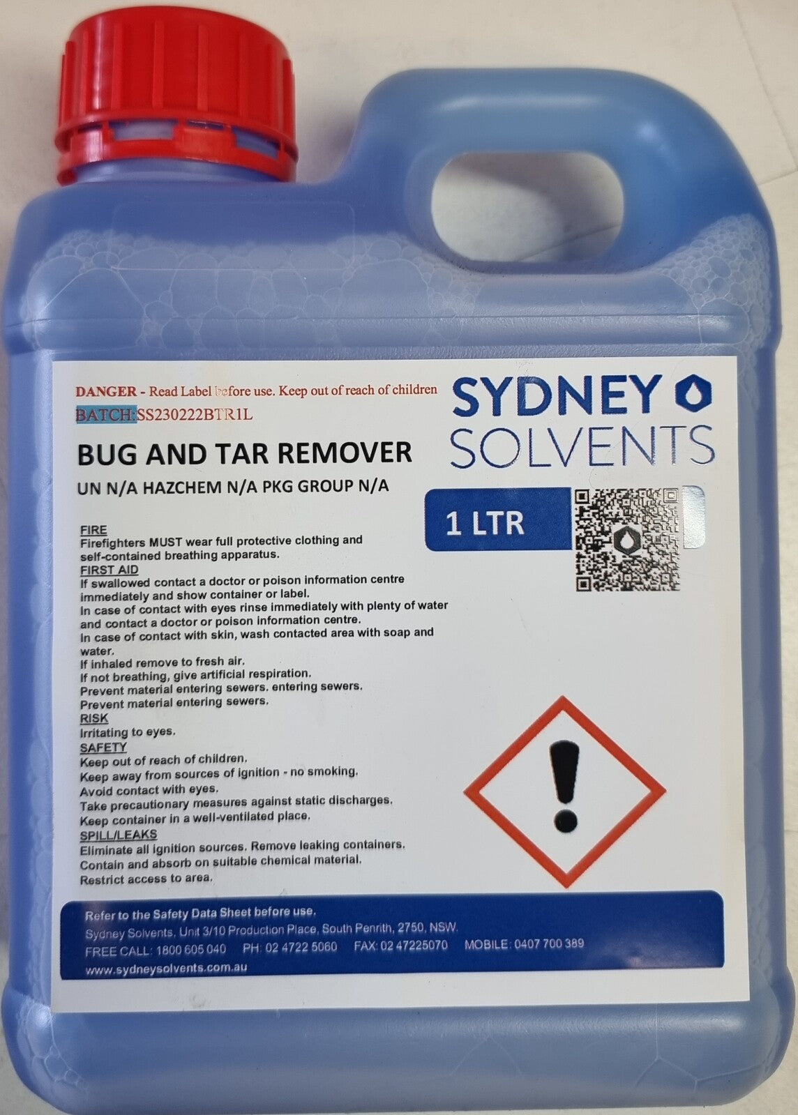 Bug-Tar Gum and Tar Remover 1L / 5L