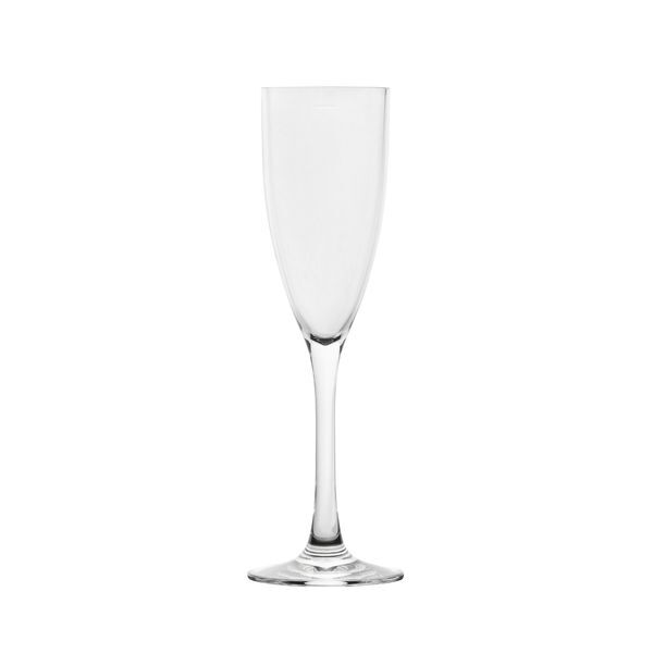 PLASTIC POLYSAFE BELLINI FLUTE 250ml, W/POUR LINE