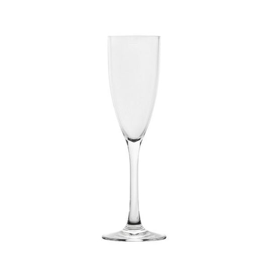 PLASTIC POLYSAFE BELLINI FLUTE 250ml, W/POUR LINE