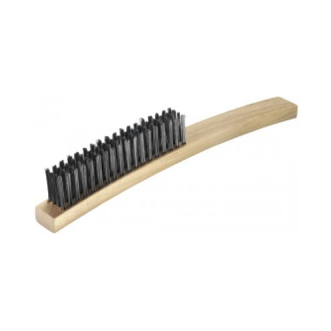 Steel Wire Brush No. 8 - 4 Row Medium Stiff