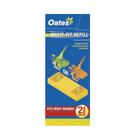 Multi-fit Squeeze Mop Refill Twin Pack