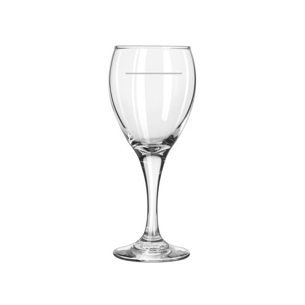 Teardrop White Wine Glass 251mL (with portion control line) x 12 Glasses