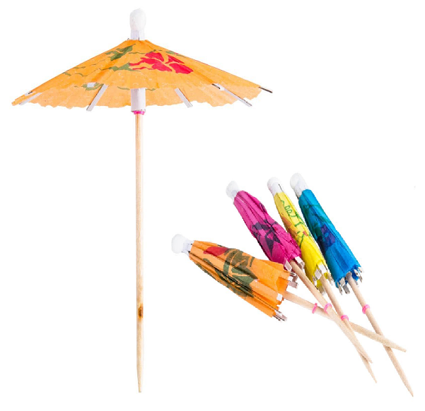 Paper Parasols Cocktail Umbrellas x 144