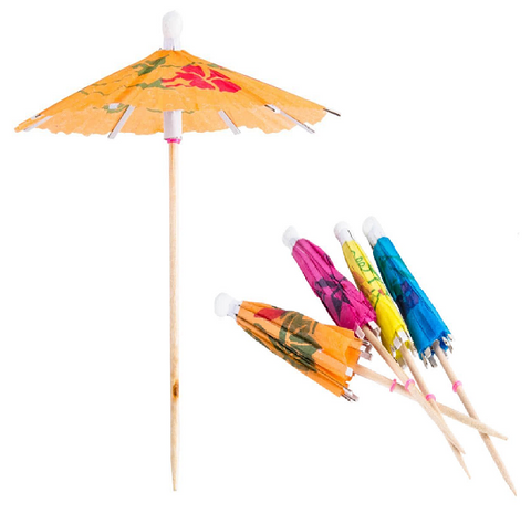 Paper Parasols Cocktail Umbrellas x 144
