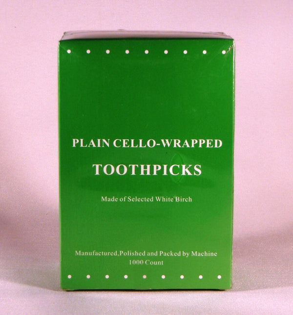 Wrapped Toothpicks Bulk x 1000