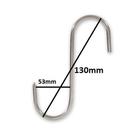 Stainless Steel Butchers Meat Hooks 80mm / 100mm/130mm