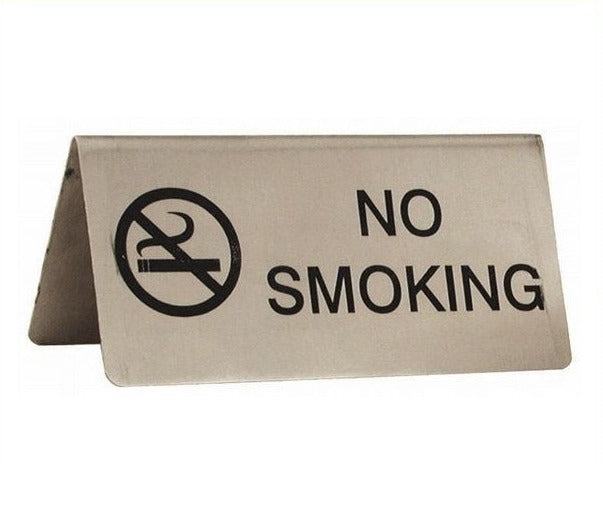 No Smoking Table Sign 10 x 5 cm 