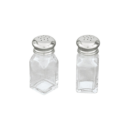 Glass Salt & Pepper Shakers Bulk x 12