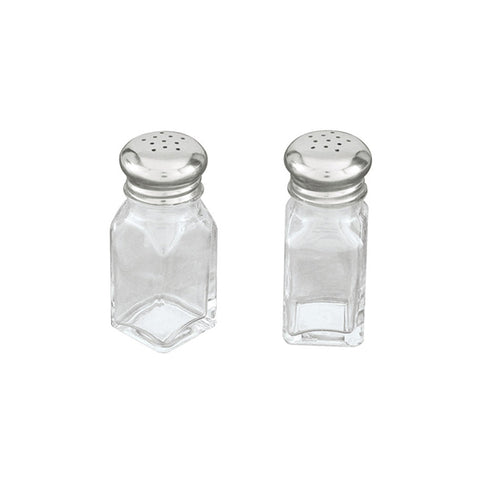 Glass Salt & Pepper Shakers Bulk x 12