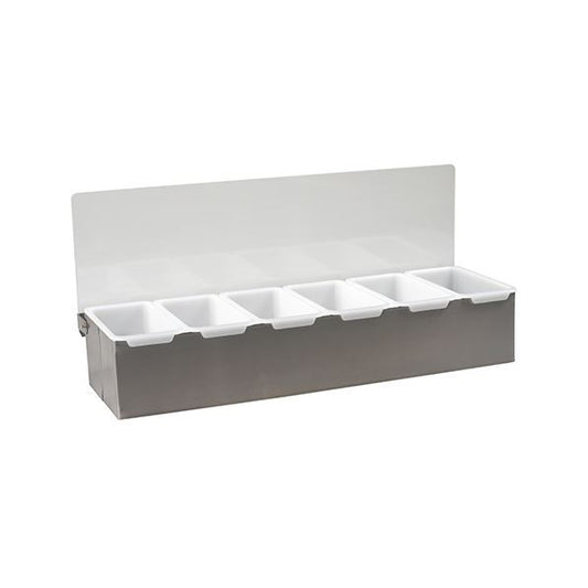 Condiment Dispenser - 5 Compartment Bar Organiser