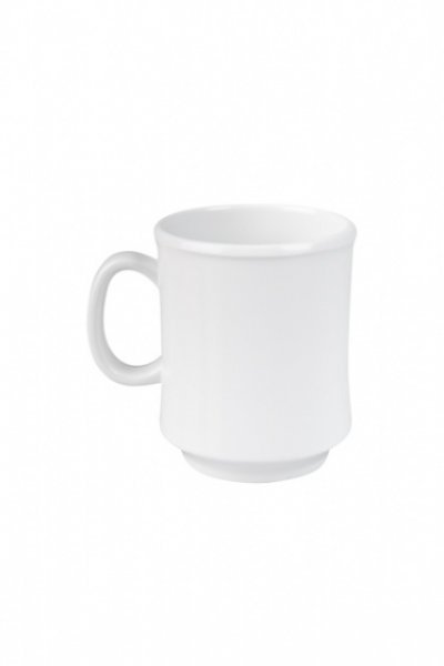 Stackable Mug Melamine White 320ml